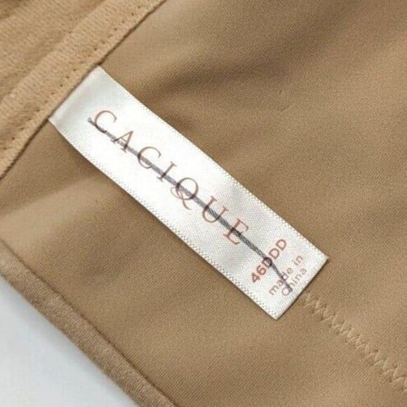 Lane Bryant Cacique Bra Intuition Uplift Plunge Cafe Mocha Size 46DDD - Picture 6 of 7